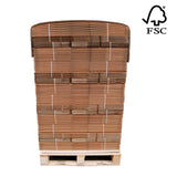 Pallet 240 stuks verhuisdozen extra sterk - zelfsluitend zonder tape- FSC - 51L